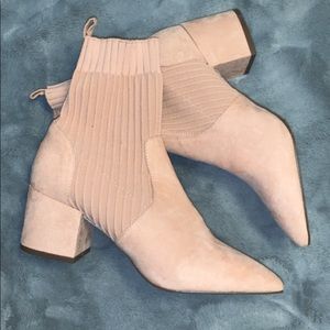 Forever 21 pink ankle booties.